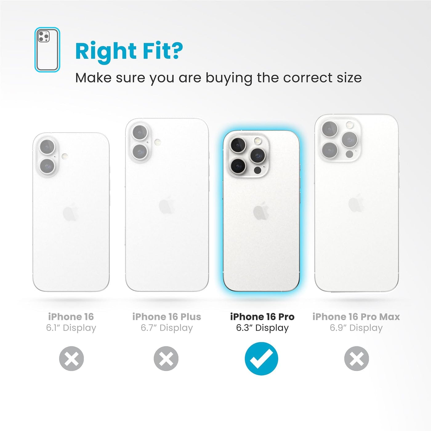 Speck Presidio Perfect Clear iPhone 16 Pro Case - Slim Phone Case