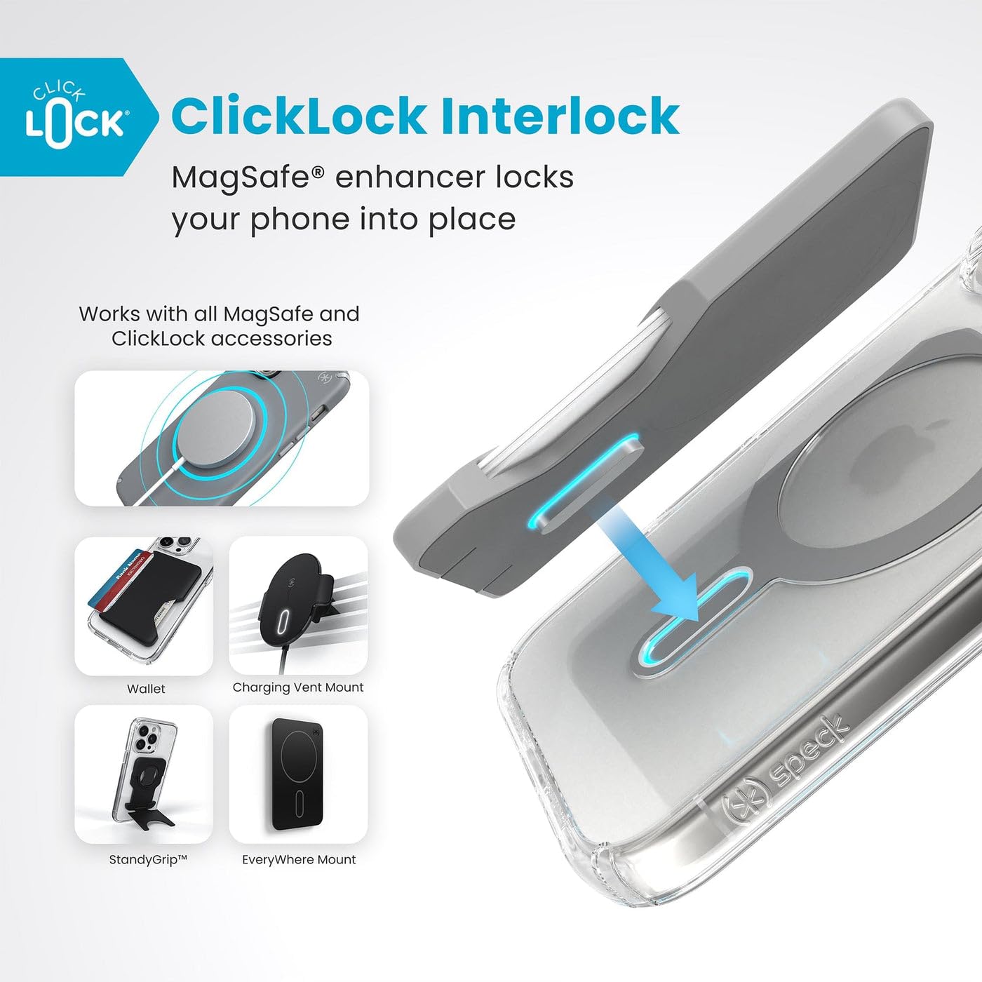 Speck Presidio Perfect Clear iPhone 16 Pro Case - Slim Phone Case