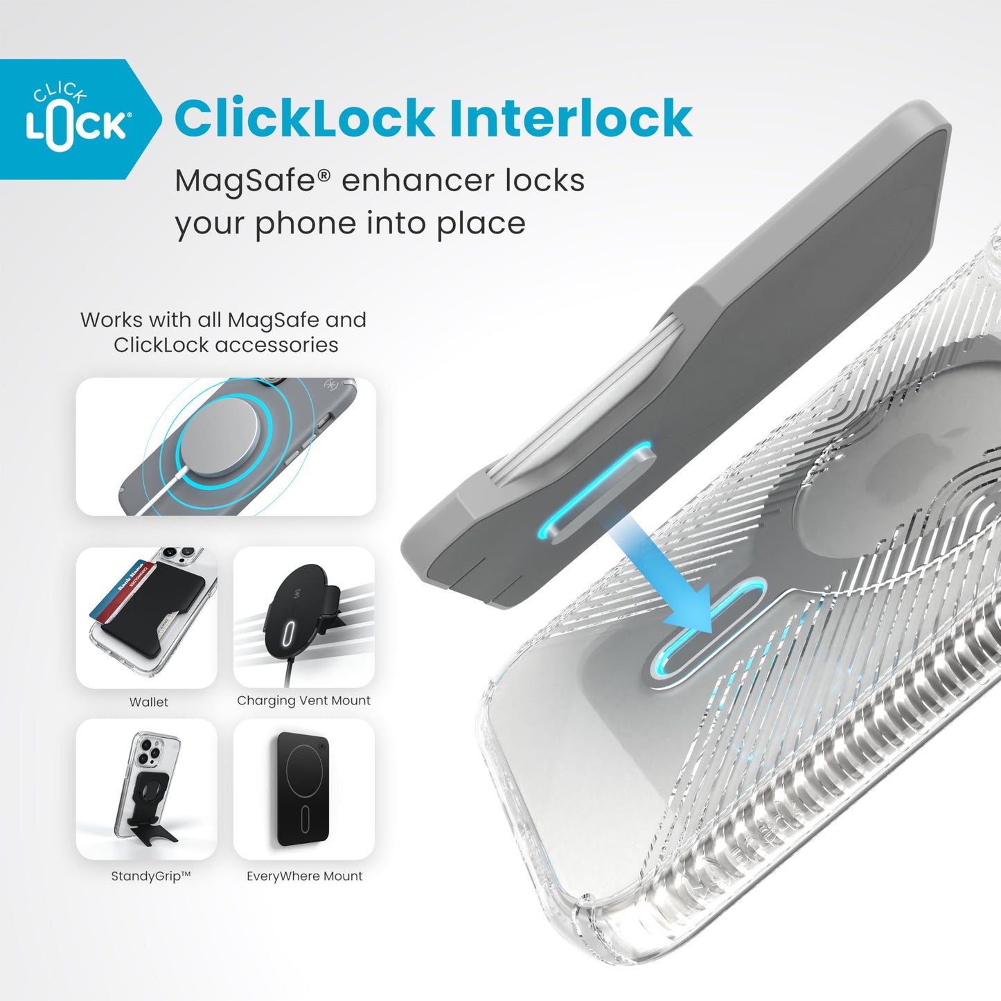 Speck Presidio Perfect Clear iPhone 16 Pro Case - Slim Phone Case
