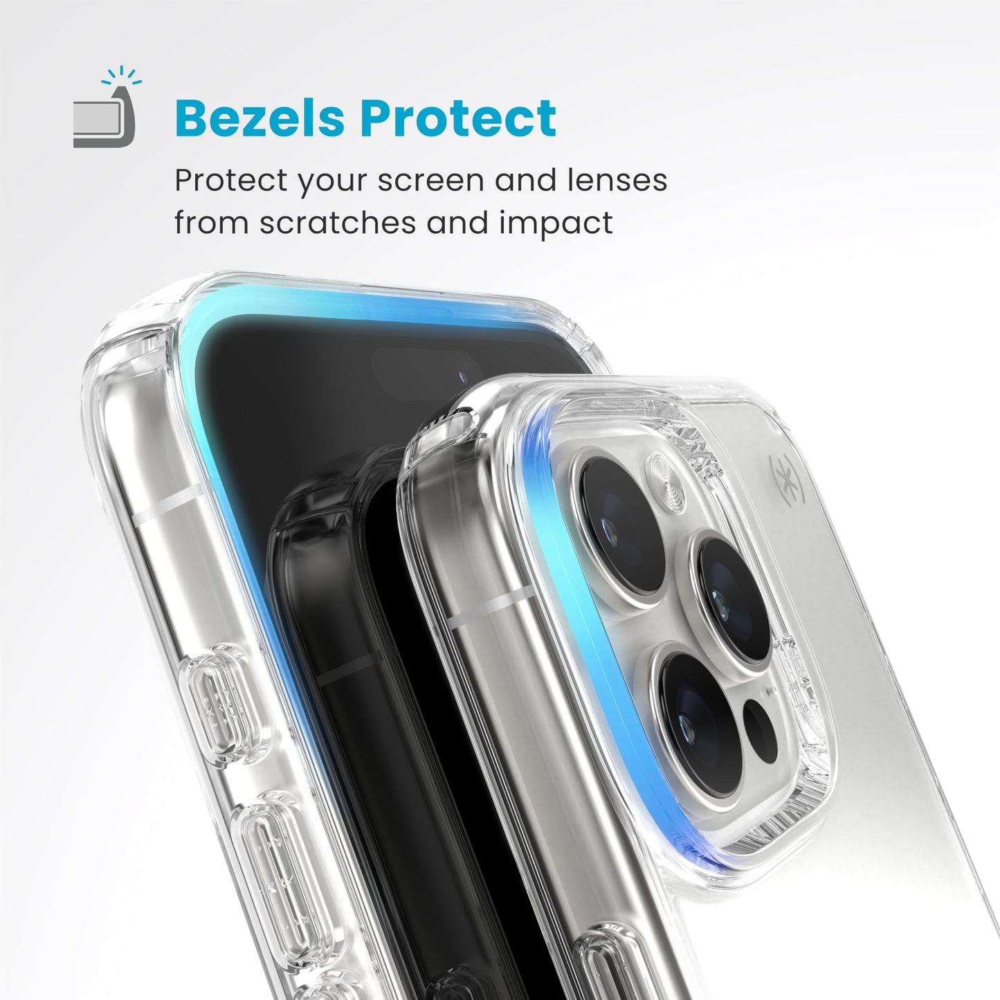 Speck Presidio Perfect Clear iPhone 16 Pro Case - Slim Phone Case