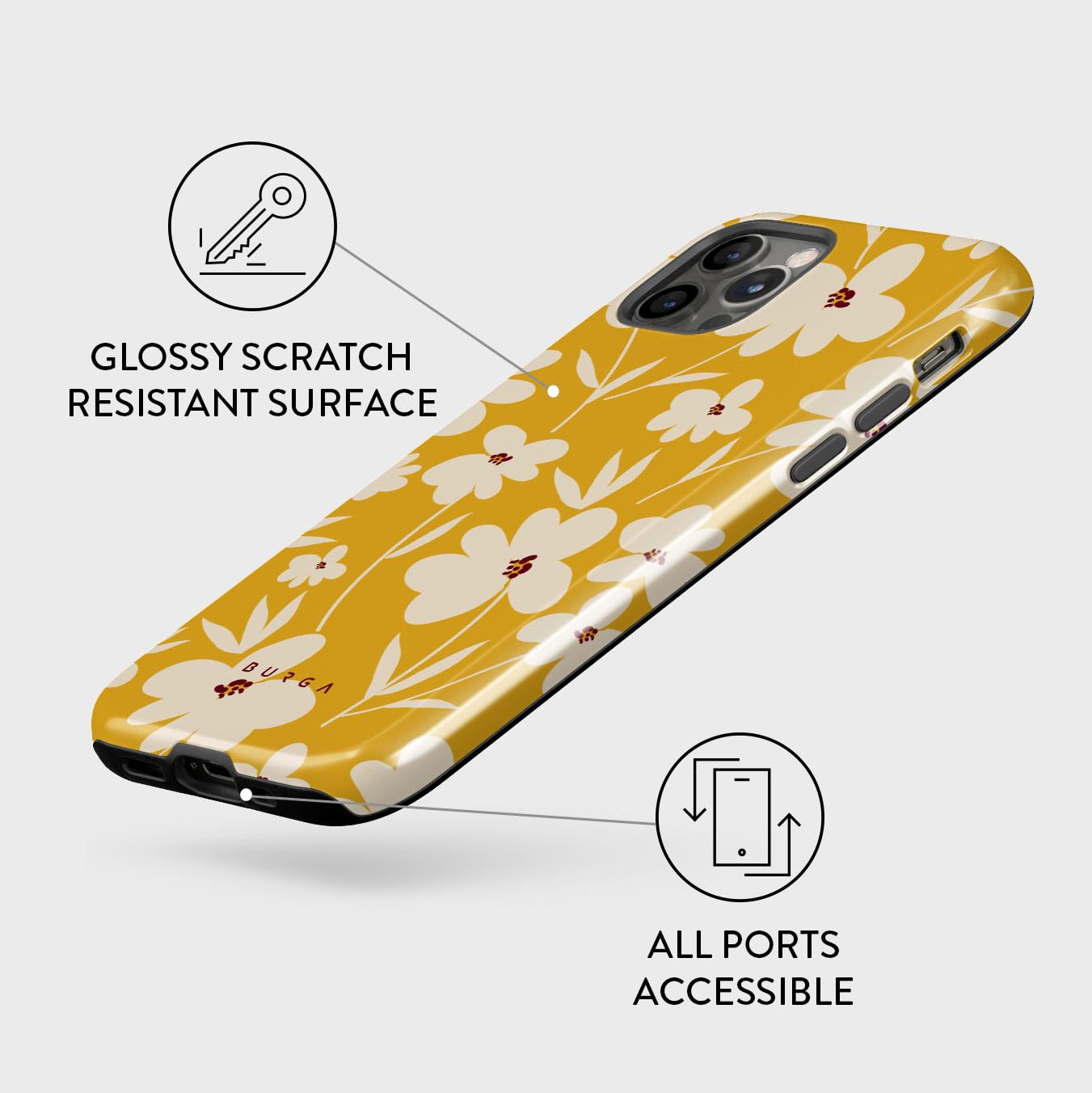 Phone Case for iPhone 16 Pro Max - Cute, Trendy, Aesthetic, Pattern Phone Cover, Hard Shell Protection - fits Apple iPhone 16 Pro Max Case for Women Men, Lemon Tart