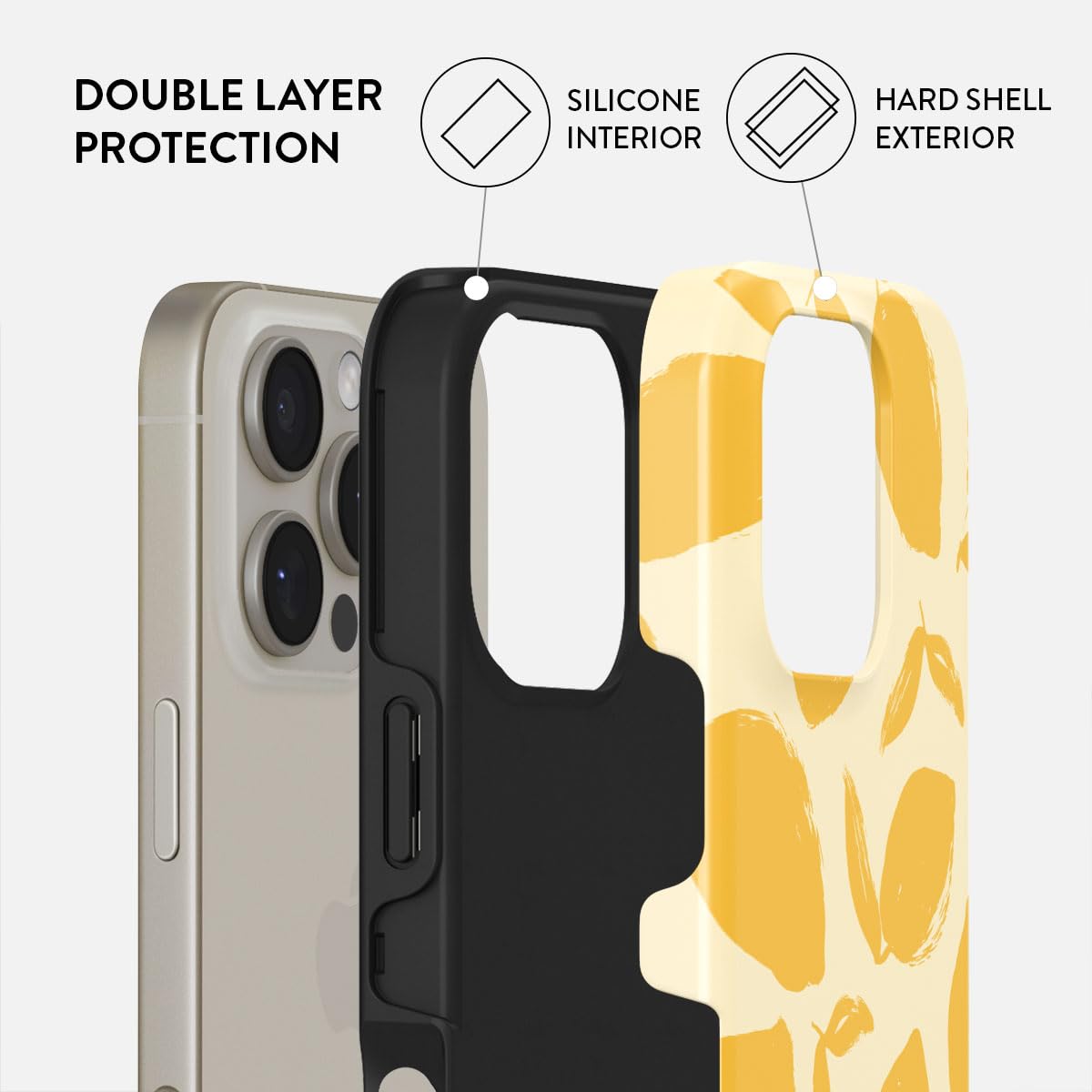 Phone Case for iPhone 16 Pro Max - Cute, Trendy, Aesthetic, Pattern Phone Cover, Hard Shell Protection - fits Apple iPhone 16 Pro Max Case for Women Men, Lemon Tart