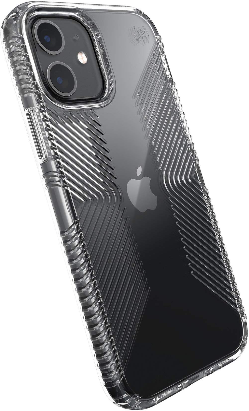 Speck iPhone 12 Case - Drop Protection Fits iPhone 12 Pro & iPhone 12 Phones - Scratch Resistant, Slim Design with Added Grip & Soft Touch Coating - Black, White Presido2