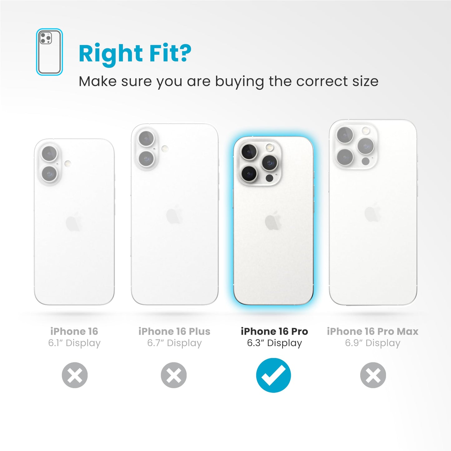 Speck Presidio Perfect Clear iPhone 16 Pro Case - Slim Phone Case