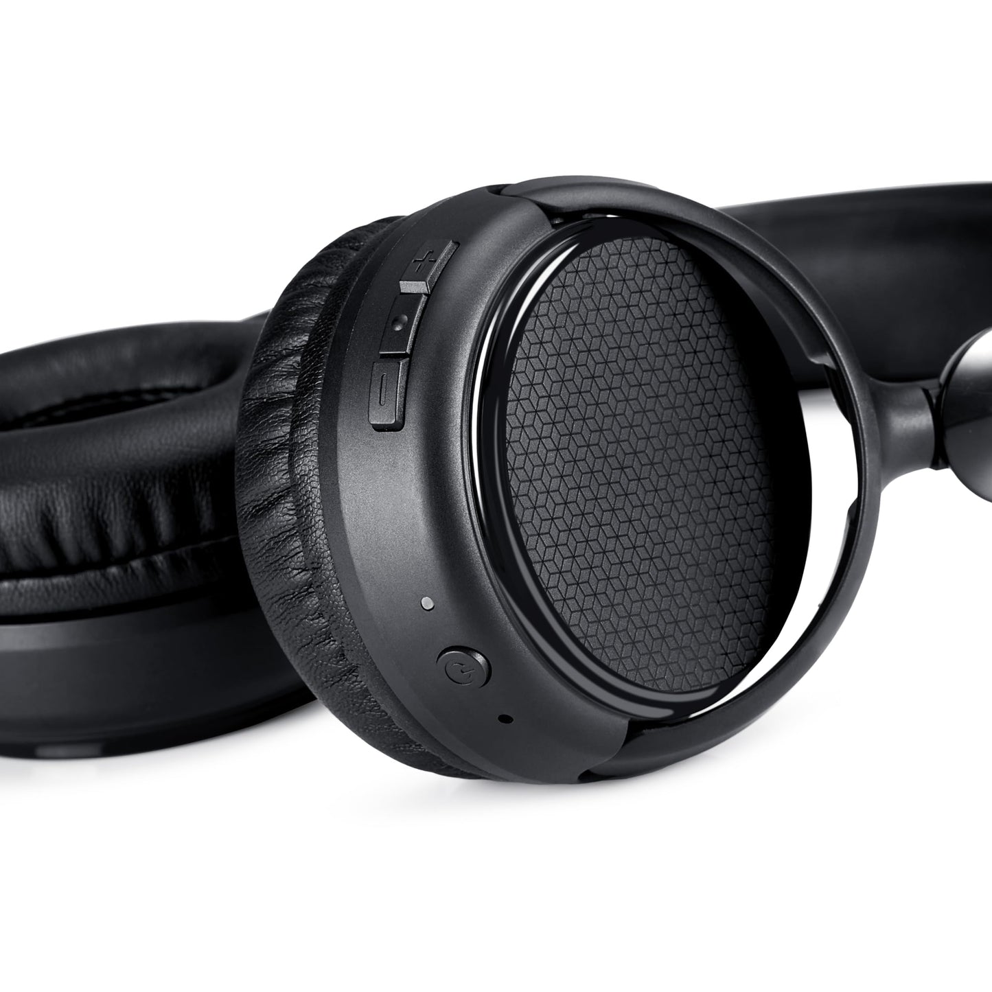 Bluetooth Headphones with Microphone, Wireless, On Ear, 35 Hour Playtime, Foldable, One Size, Black